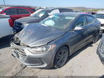 2018 Hyundai Elantra Sel Gray vin: 5NPD84LF9JH307267