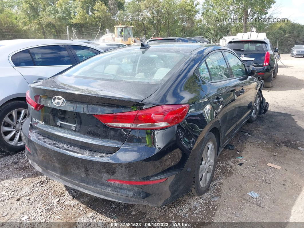 2018 Hyundai Elantra Sel Black vin: 5NPD84LF9JH340852