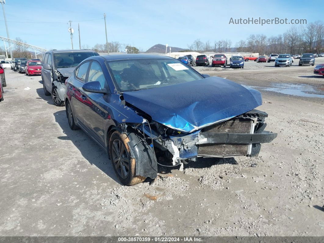 2018 Hyundai Elantra Value Edition Dark Blue vin: 5NPD84LF9JH360745