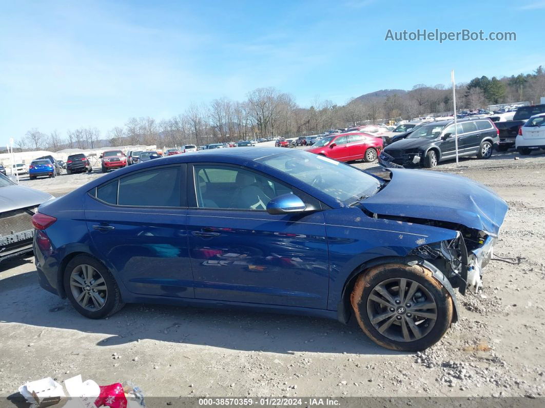 2018 Hyundai Elantra Value Edition Dark Blue vin: 5NPD84LF9JH360745