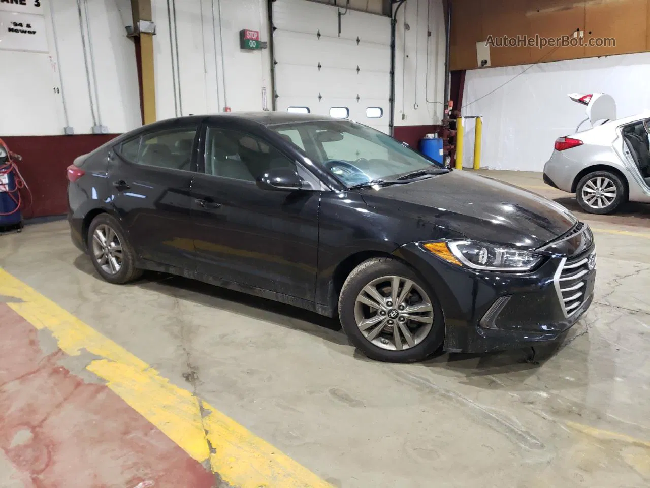 2018 Hyundai Elantra Sel Black vin: 5NPD84LF9JH374774