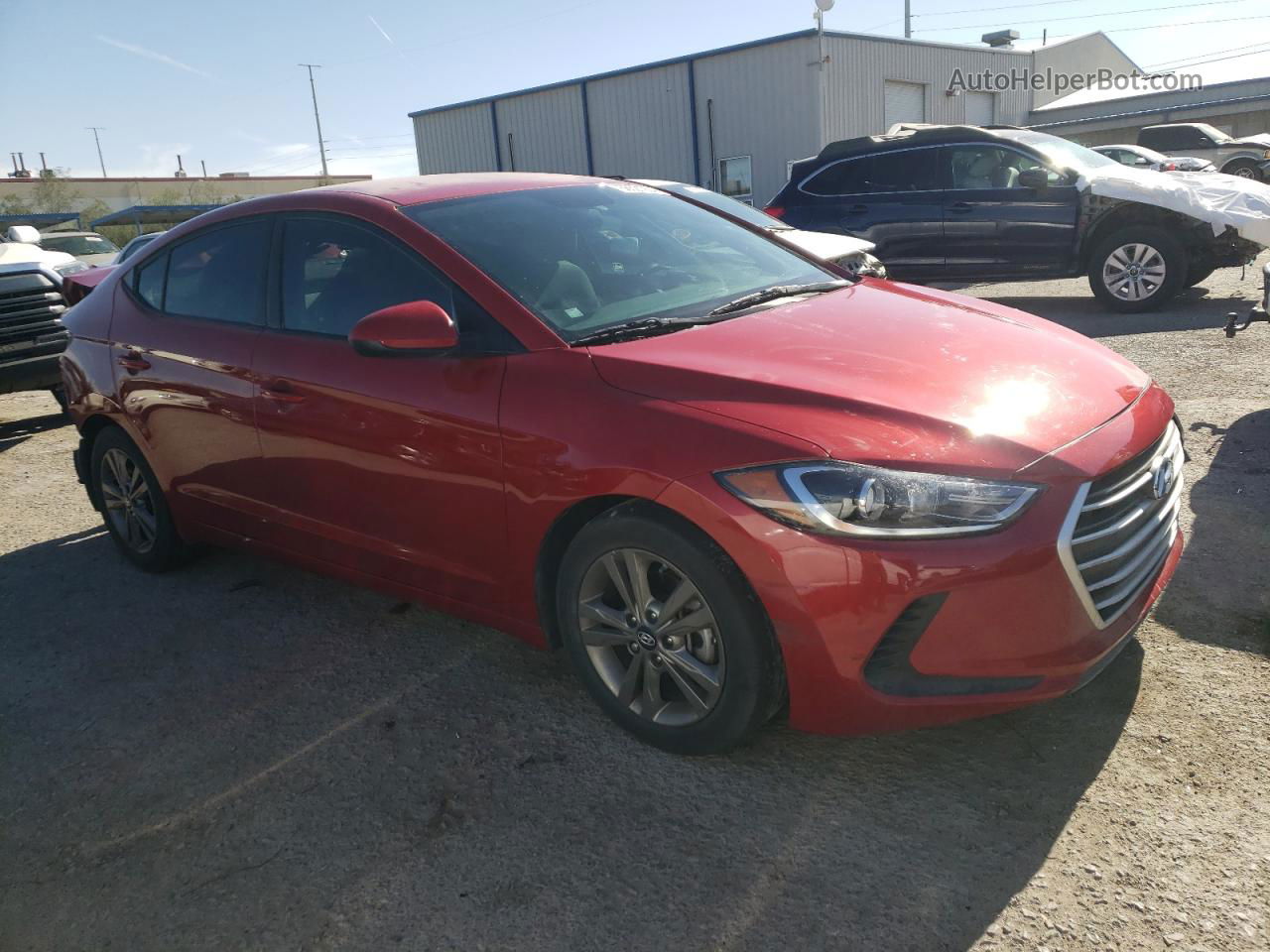 2018 Hyundai Elantra Sel Red vin: 5NPD84LF9JH381059