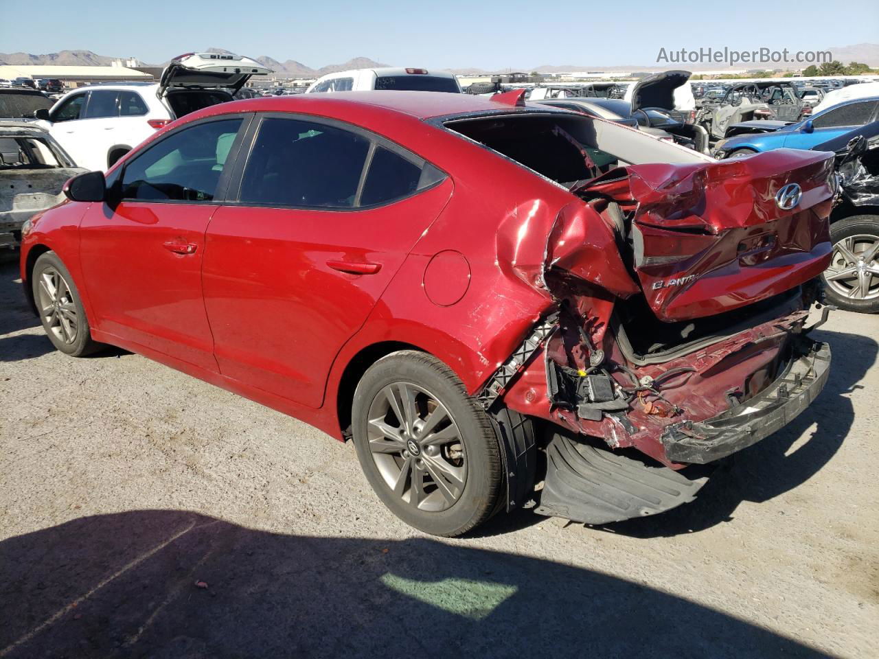 2018 Hyundai Elantra Sel Red vin: 5NPD84LF9JH381059