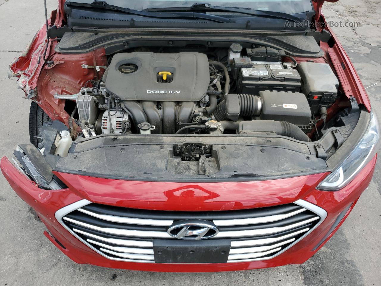 2018 Hyundai Elantra Sel Red vin: 5NPD84LF9JH383183