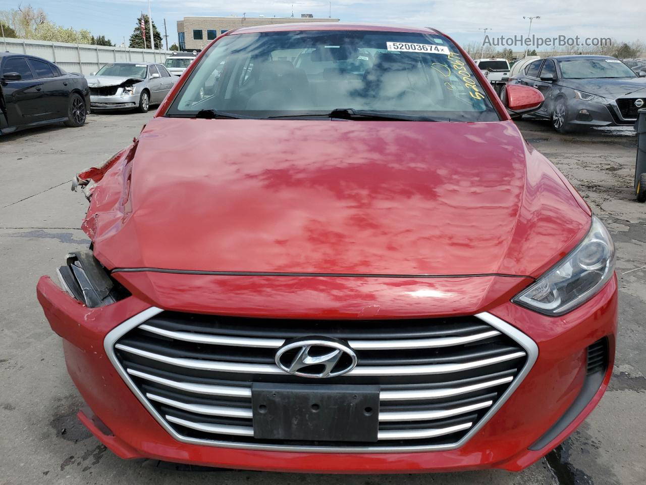 2018 Hyundai Elantra Sel Red vin: 5NPD84LF9JH383183