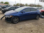 2018 Hyundai Elantra Sel Blue vin: 5NPD84LF9JH384558