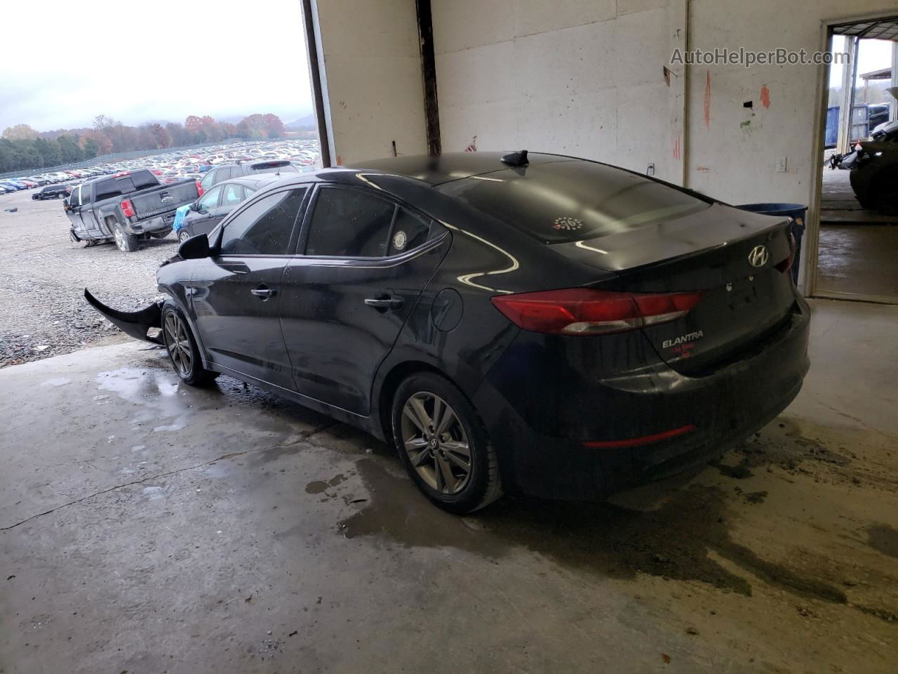 2018 Hyundai Elantra Sel Black vin: 5NPD84LF9JH391977