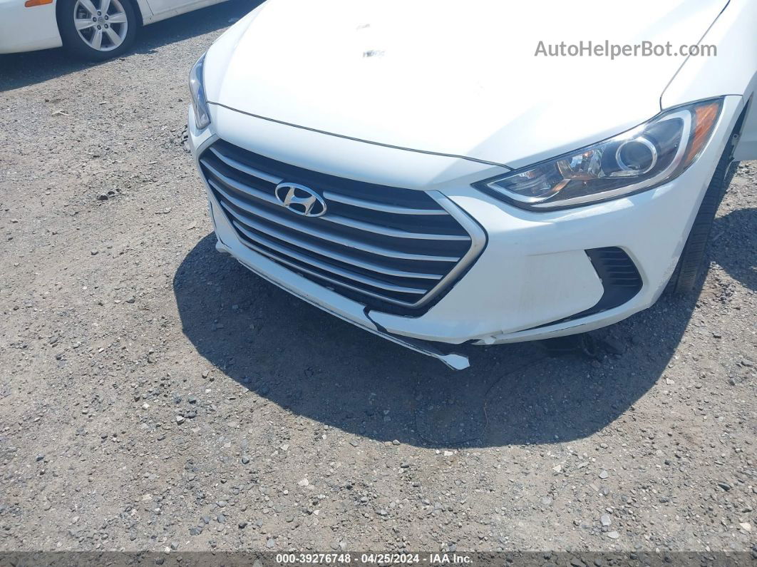 2018 Hyundai Elantra Sel White vin: 5NPD84LF9JH392112