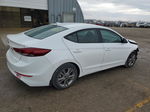 2018 Hyundai Elantra Sel White vin: 5NPD84LF9JH395754