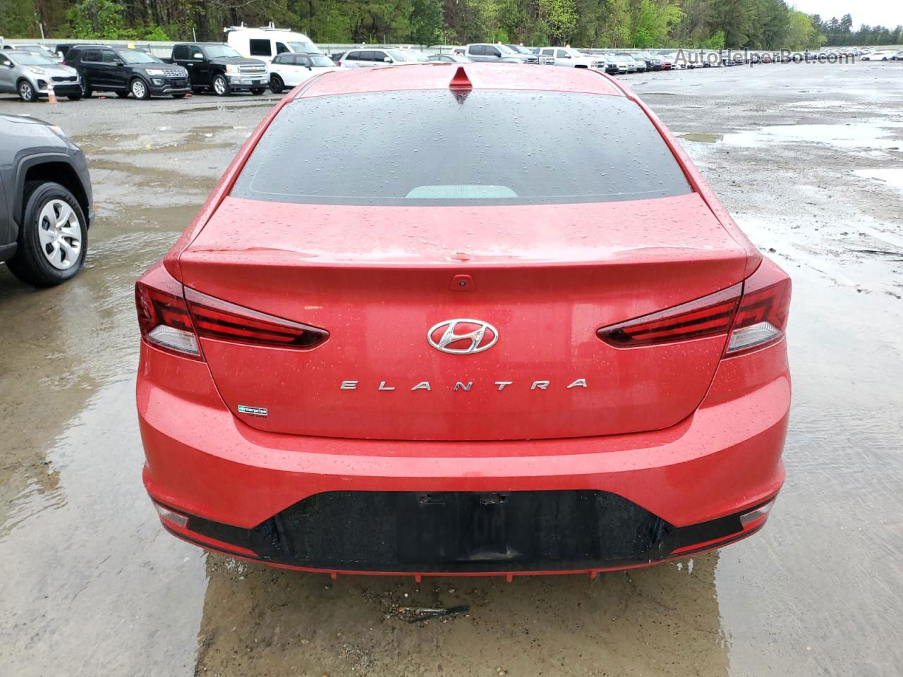 2019 Hyundai Elantra Sel Red vin: 5NPD84LF9KH403594