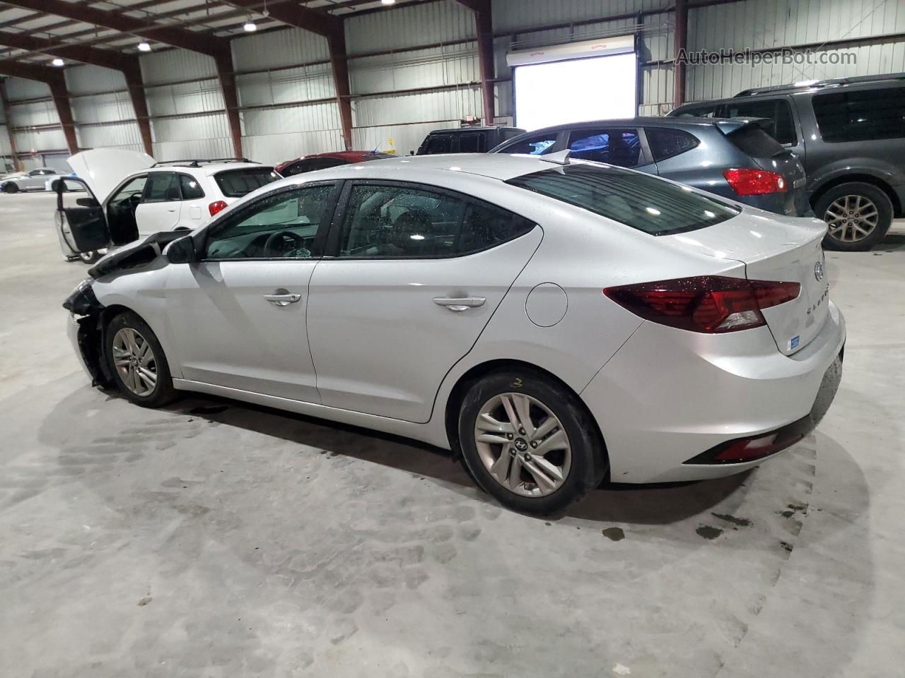 2019 Hyundai Elantra Sel Silver vin: 5NPD84LF9KH410271