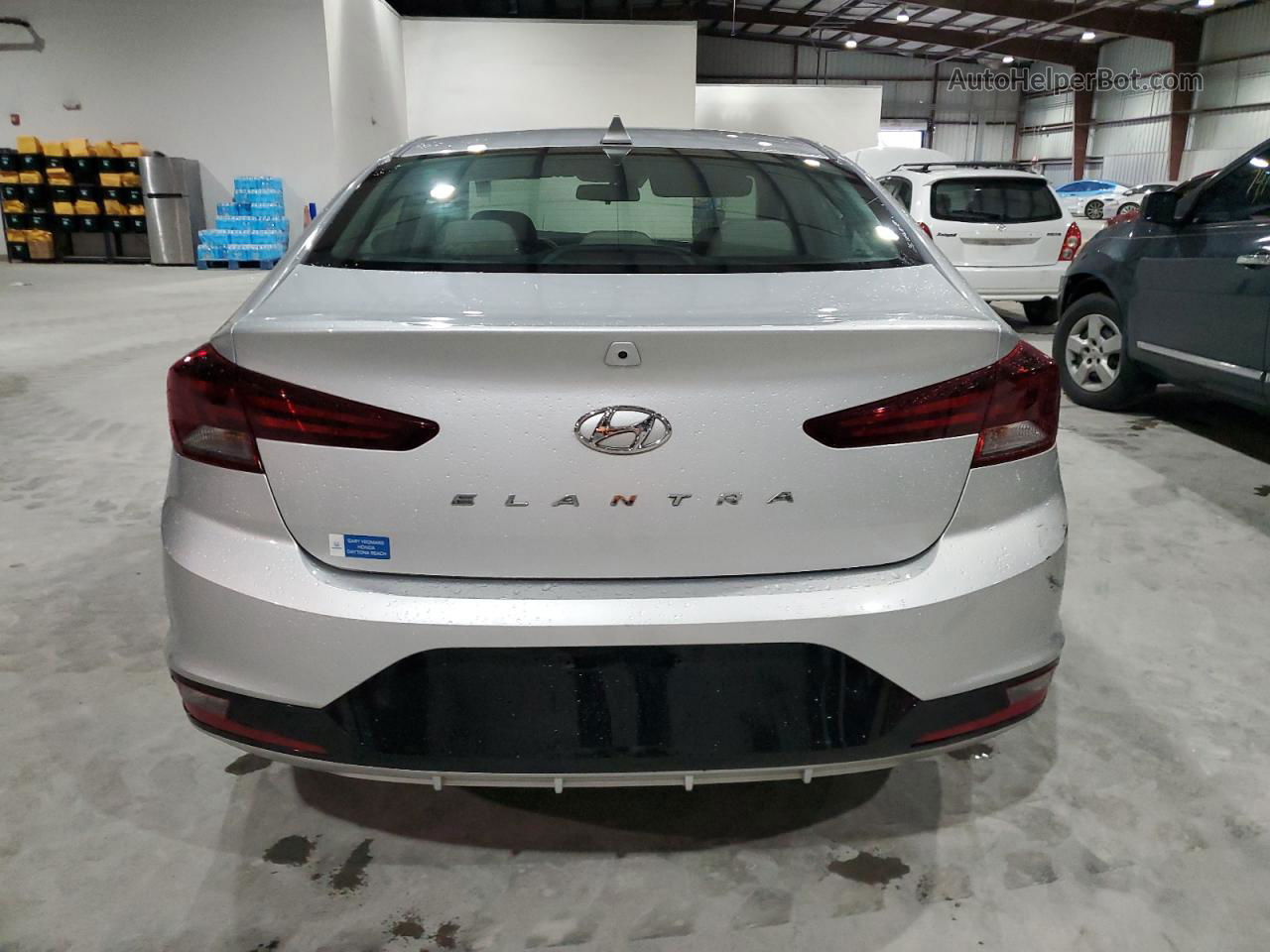 2019 Hyundai Elantra Sel Silver vin: 5NPD84LF9KH410271