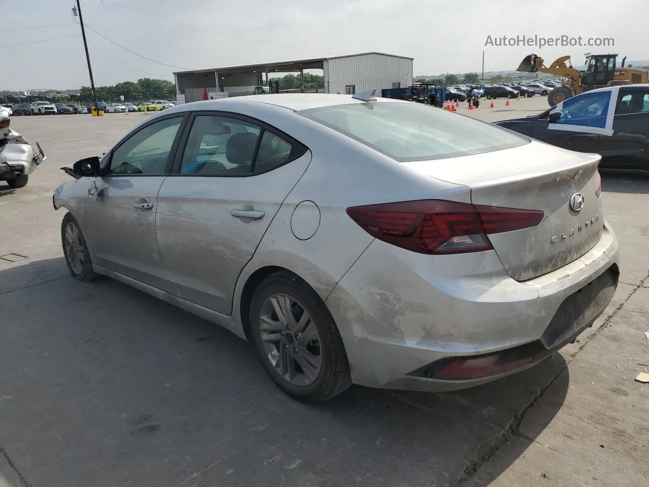 2019 Hyundai Elantra Sel Silver vin: 5NPD84LF9KH452892