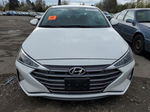 2019 Hyundai Elantra Sel White vin: 5NPD84LF9KH457378