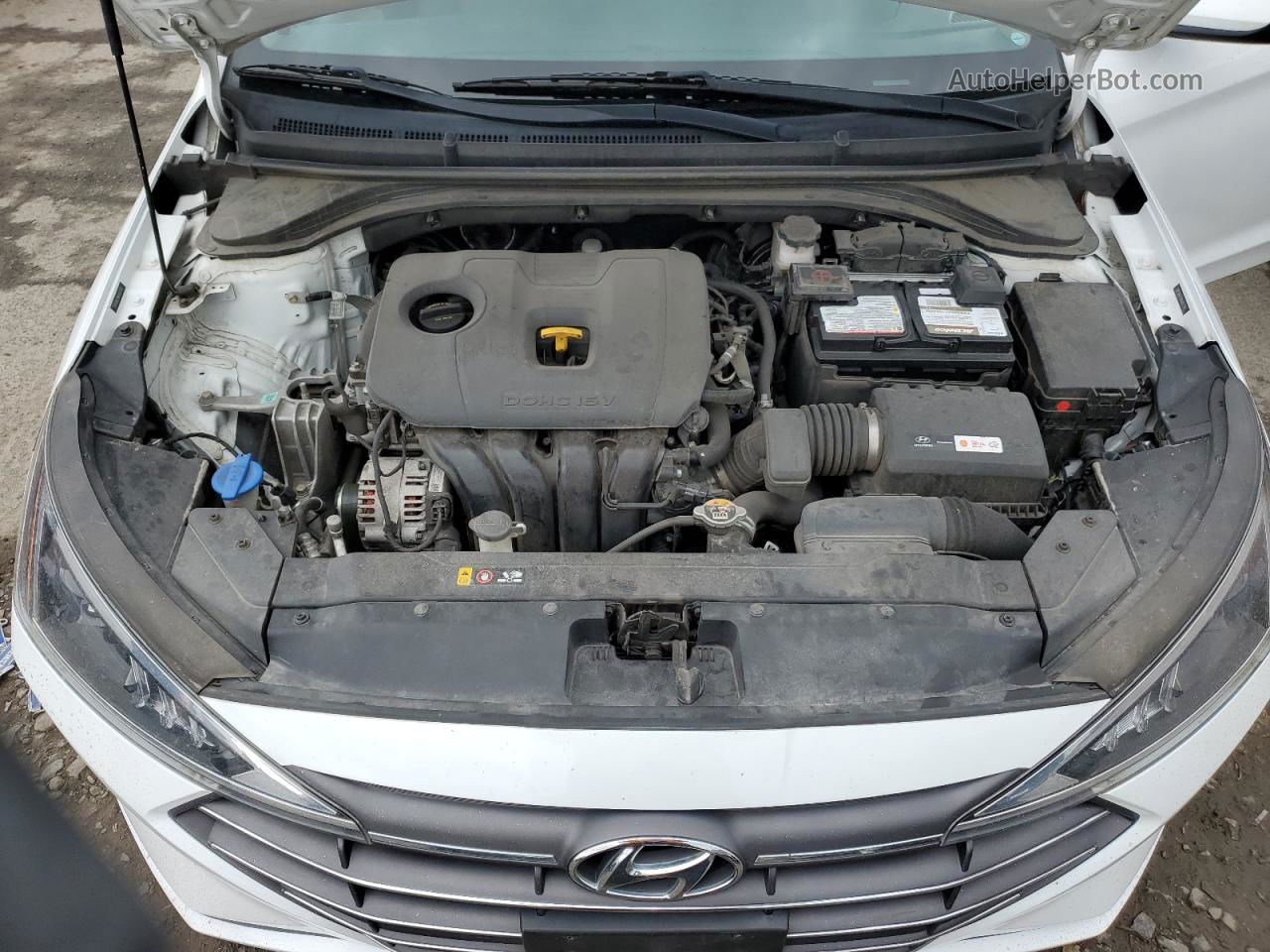 2019 Hyundai Elantra Sel Белый vin: 5NPD84LF9KH457378