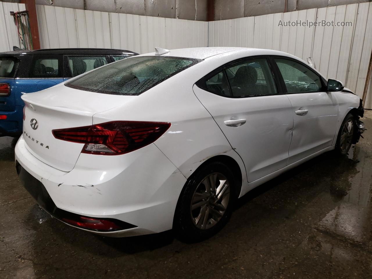 2019 Hyundai Elantra Sel White vin: 5NPD84LF9KH462970