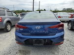 2019 Hyundai Elantra Sel Синий vin: 5NPD84LF9KH478733