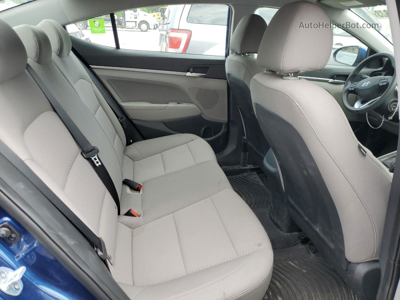 2019 Hyundai Elantra Sel Синий vin: 5NPD84LF9KH478733