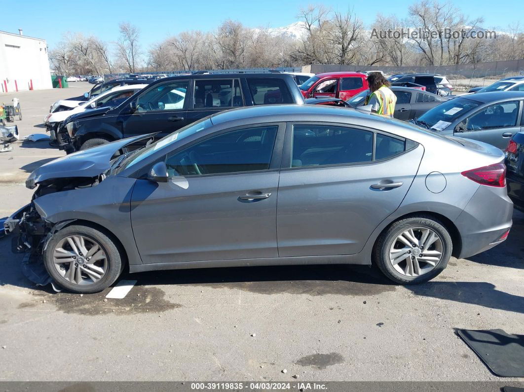 2019 Hyundai Elantra Sel Gray vin: 5NPD84LF9KH479347