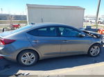 2019 Hyundai Elantra Sel Gray vin: 5NPD84LF9KH479347