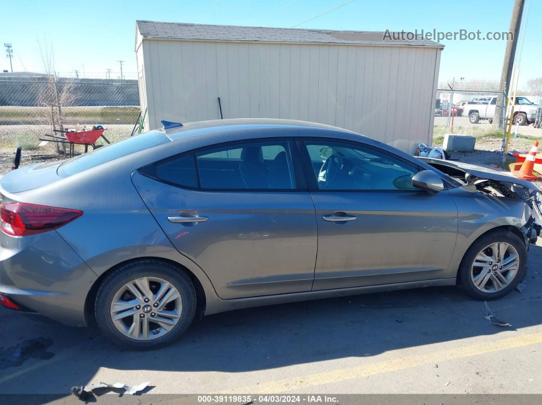 2019 Hyundai Elantra Sel Gray vin: 5NPD84LF9KH479347