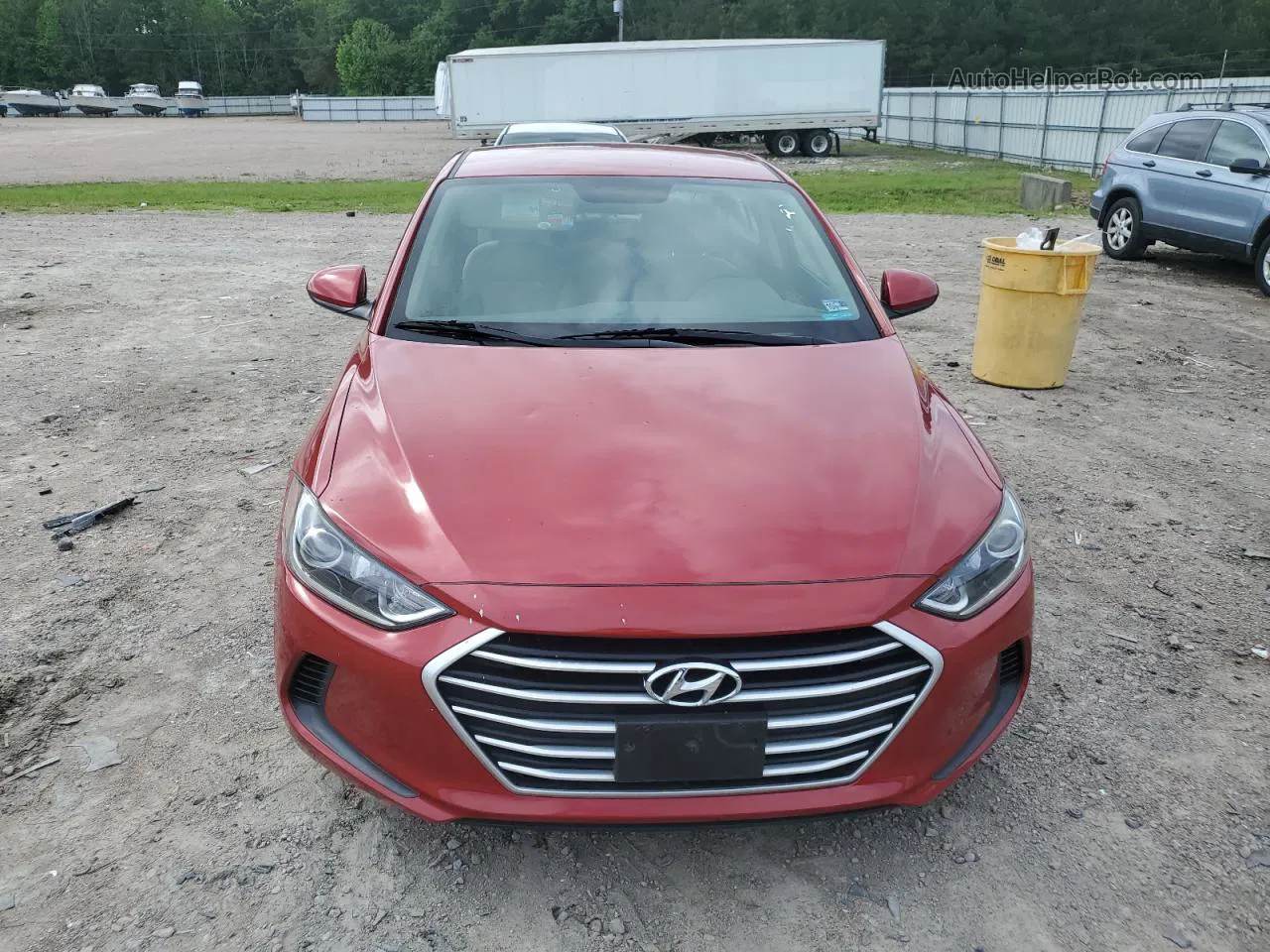 2017 Hyundai Elantra Se Burgundy vin: 5NPD84LFXHH002807