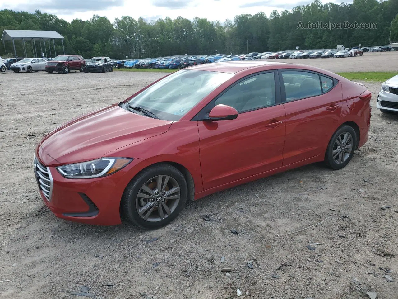 2017 Hyundai Elantra Se Burgundy vin: 5NPD84LFXHH002807