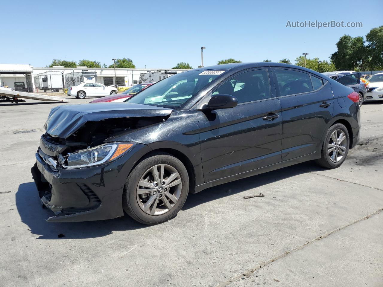 2017 Hyundai Elantra Se Black vin: 5NPD84LFXHH003925