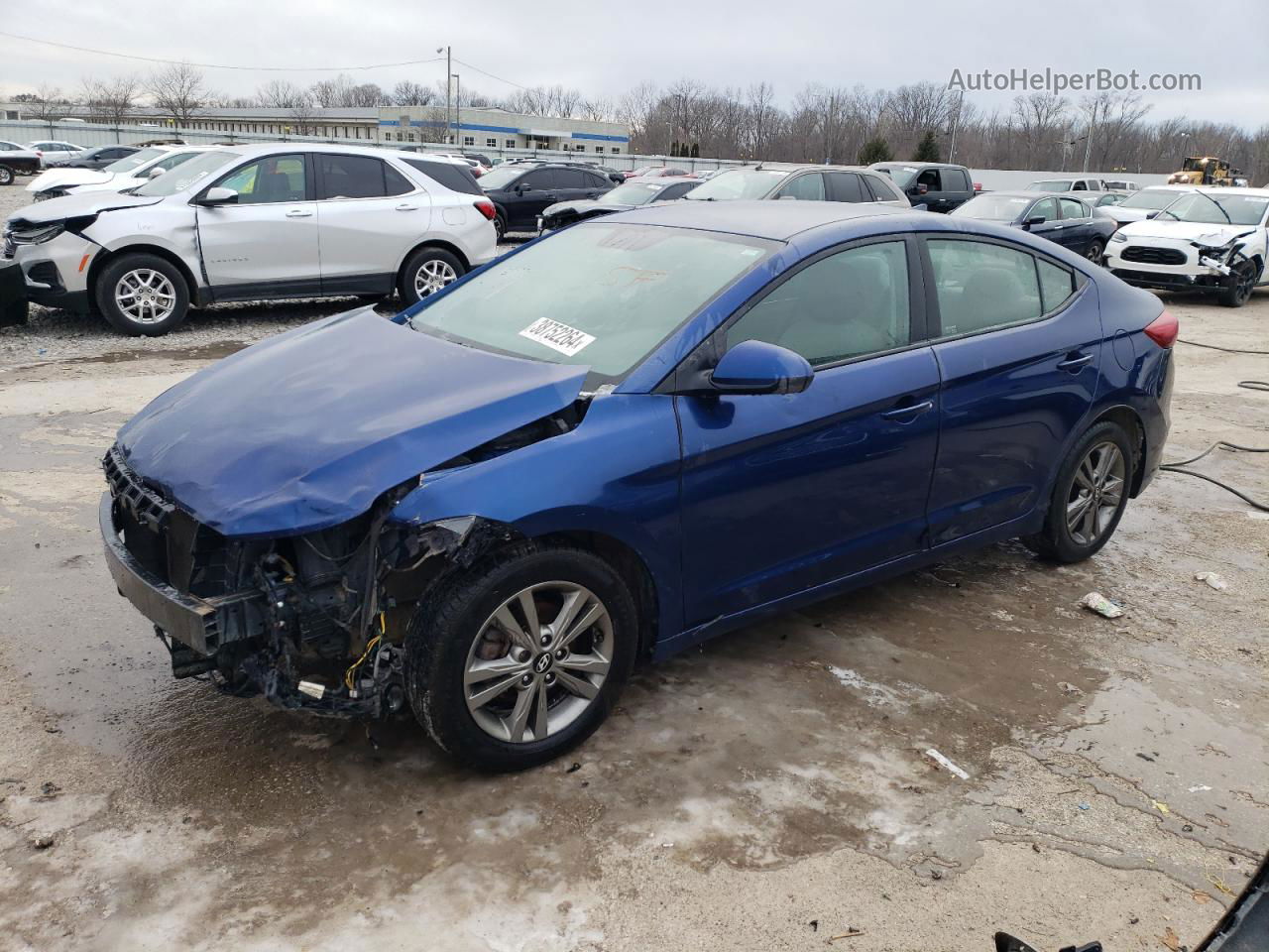 2017 Hyundai Elantra Se Blue vin: 5NPD84LFXHH011880