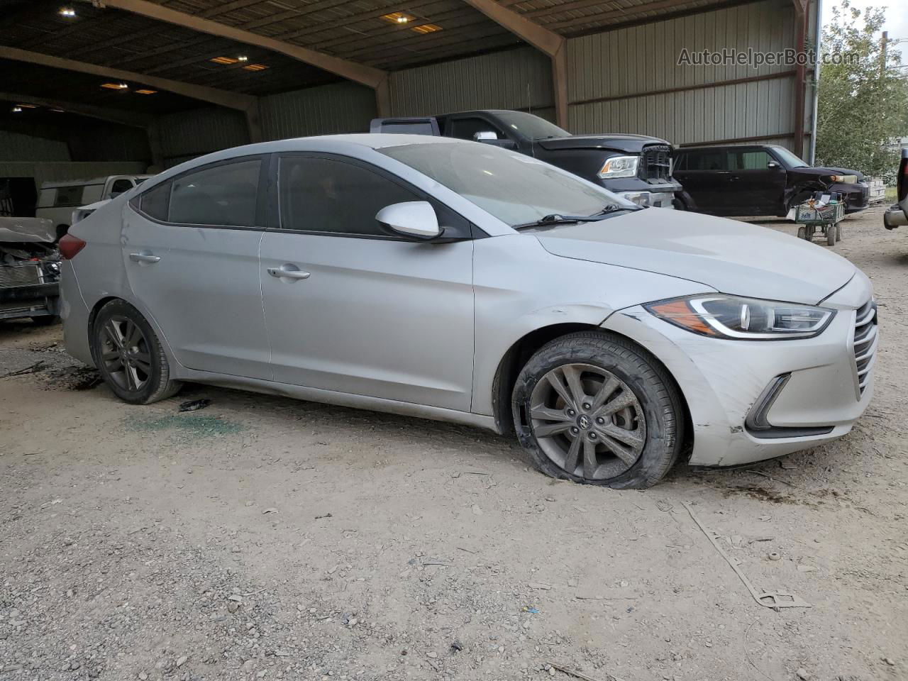 2017 Hyundai Elantra Se Silver vin: 5NPD84LFXHH015881