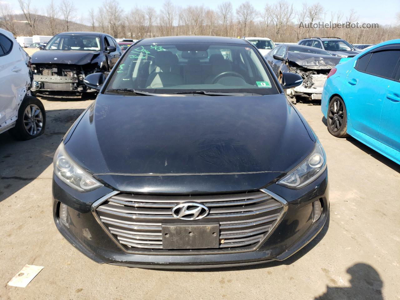 2017 Hyundai Elantra Se Black vin: 5NPD84LFXHH019896