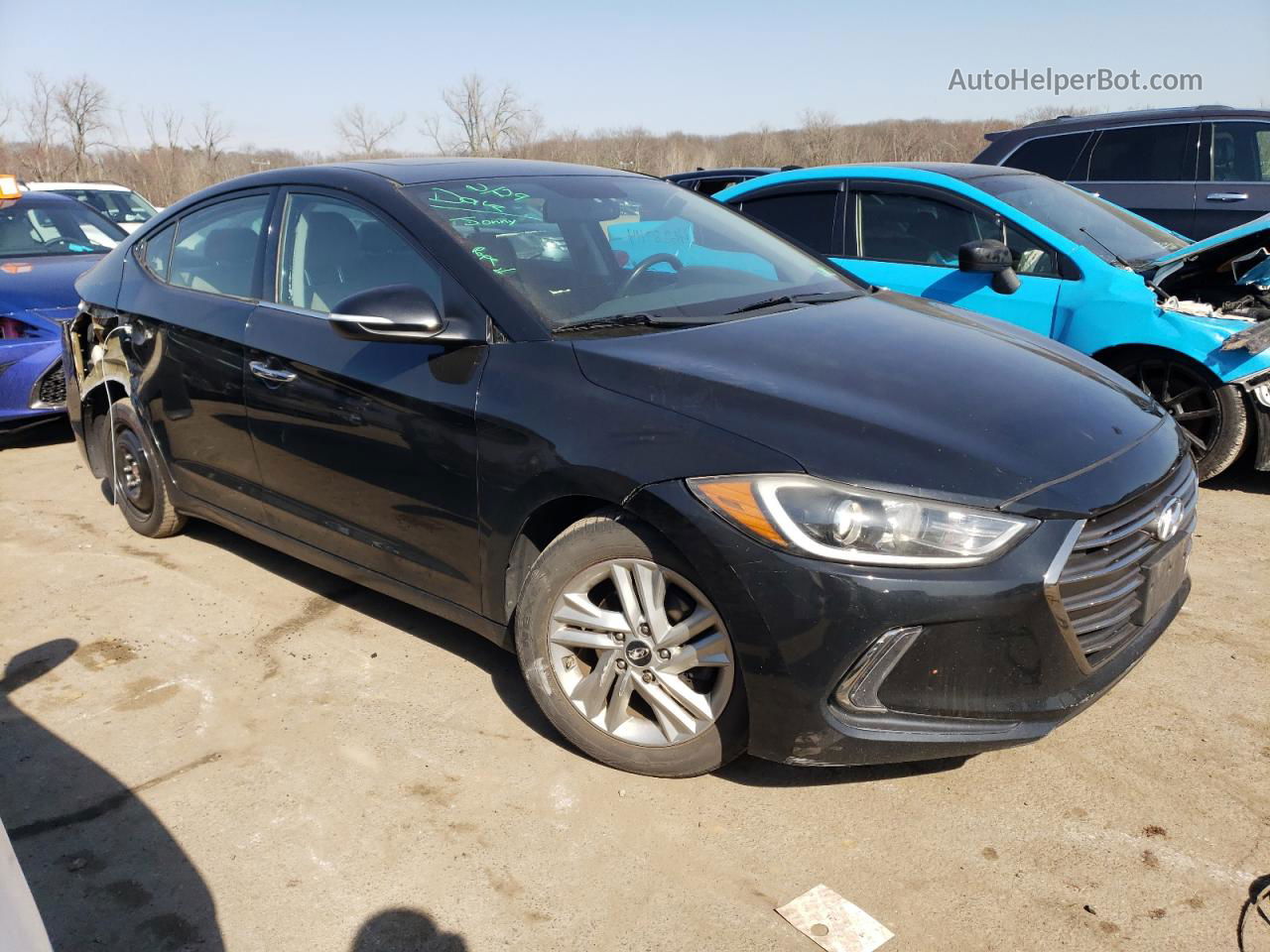 2017 Hyundai Elantra Se Black vin: 5NPD84LFXHH019896