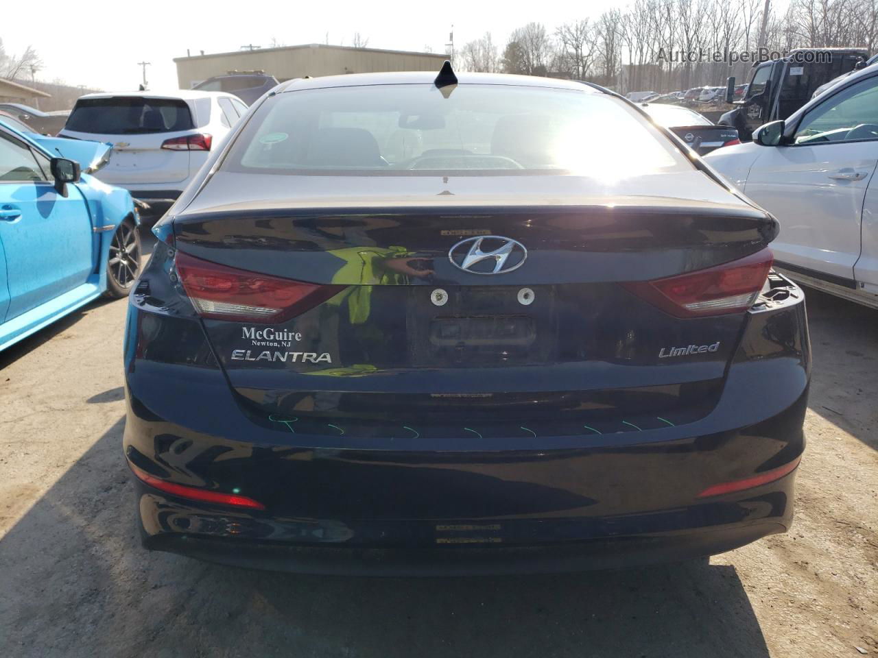 2017 Hyundai Elantra Se Черный vin: 5NPD84LFXHH019896