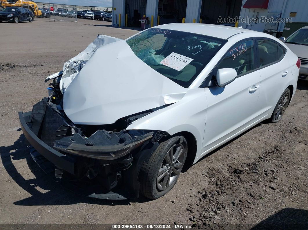 2017 Hyundai Elantra Se White vin: 5NPD84LFXHH062618