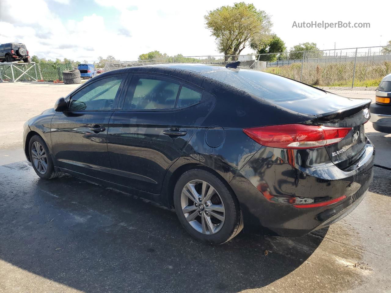 2017 Hyundai Elantra Se Черный vin: 5NPD84LFXHH064112