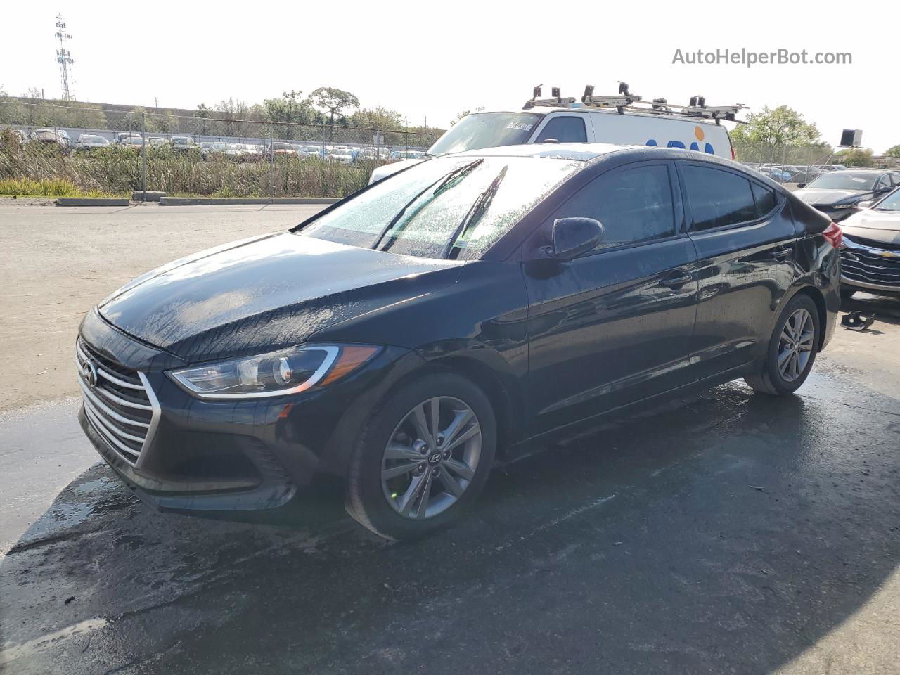 2017 Hyundai Elantra Se Black vin: 5NPD84LFXHH064112