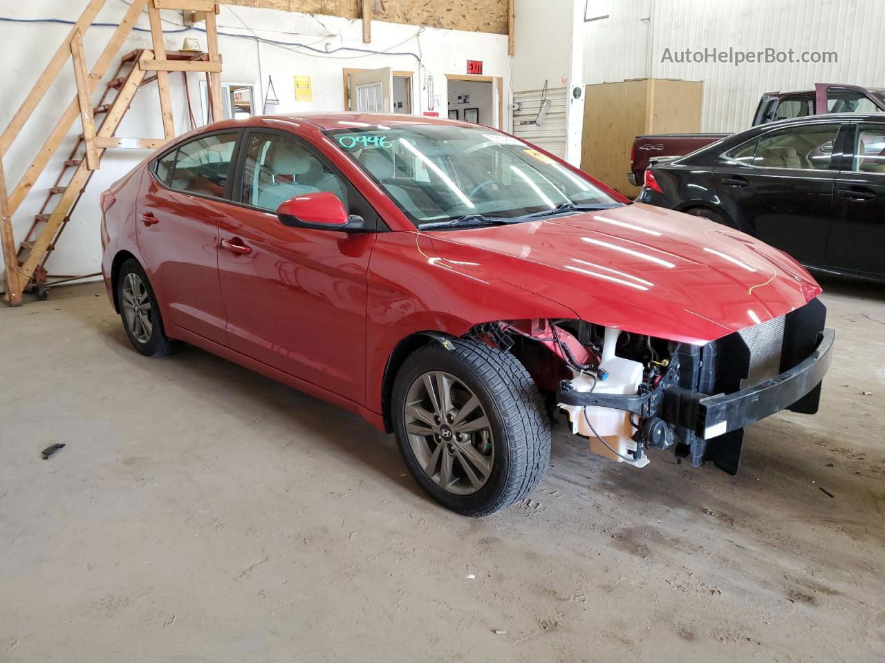 2017 Hyundai Elantra Se Красный vin: 5NPD84LFXHH090905