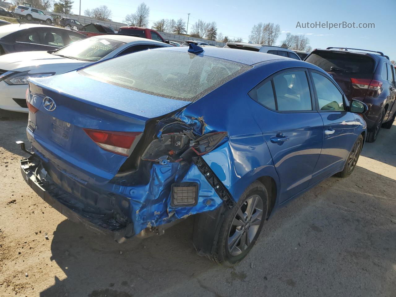 2017 Hyundai Elantra Se Blue vin: 5NPD84LFXHH092203