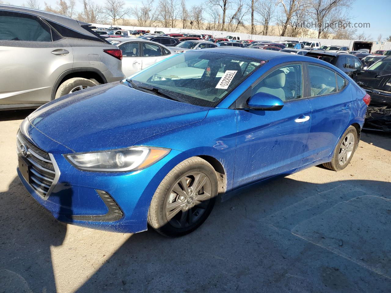 2017 Hyundai Elantra Se Blue vin: 5NPD84LFXHH092203