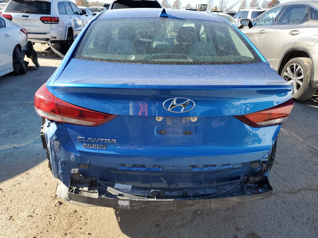 2017 Hyundai Elantra Se Синий vin: 5NPD84LFXHH092203