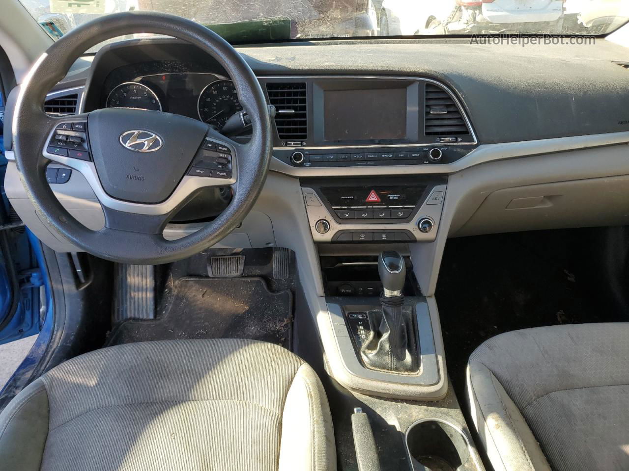 2017 Hyundai Elantra Se Синий vin: 5NPD84LFXHH092203