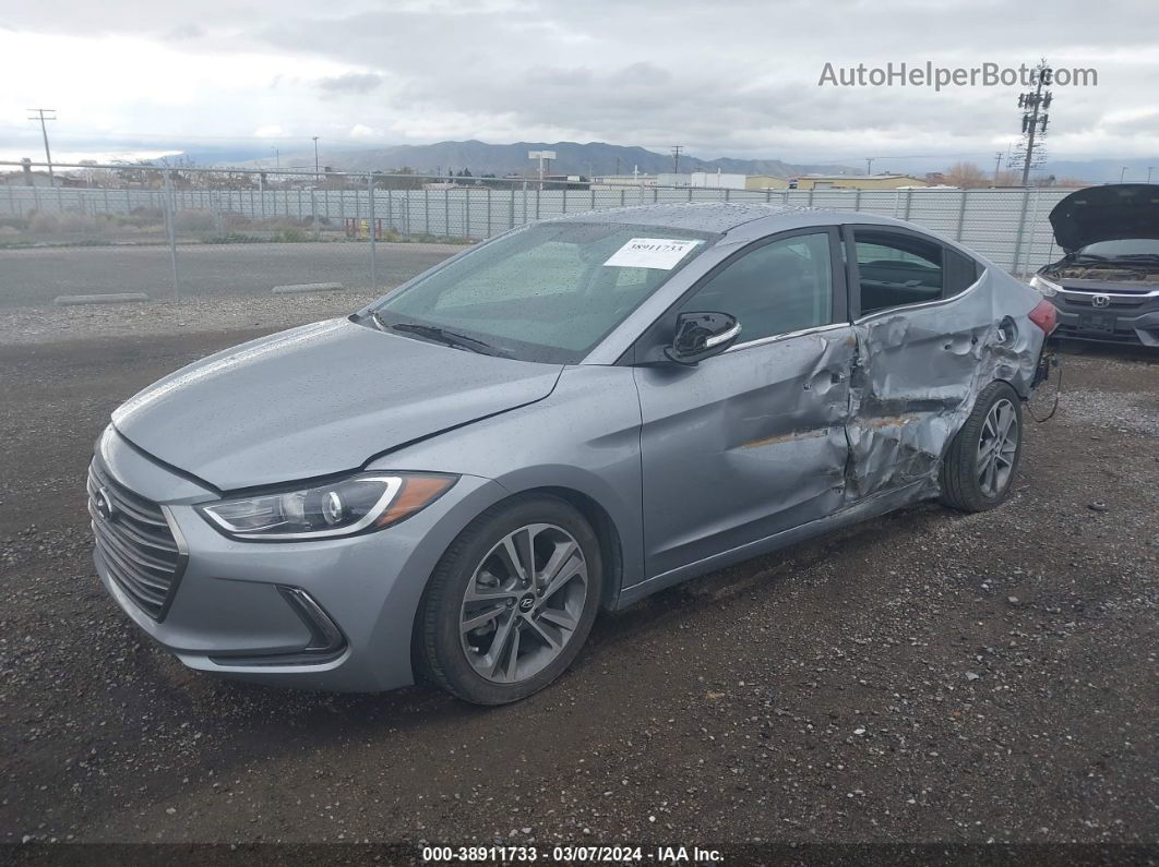 2017 Hyundai Elantra Limited Gray vin: 5NPD84LFXHH105855