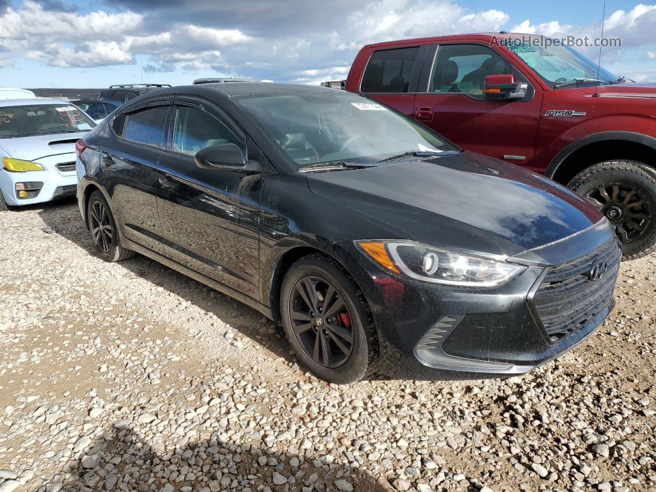 2017 Hyundai Elantra Se Black vin: 5NPD84LFXHH124843