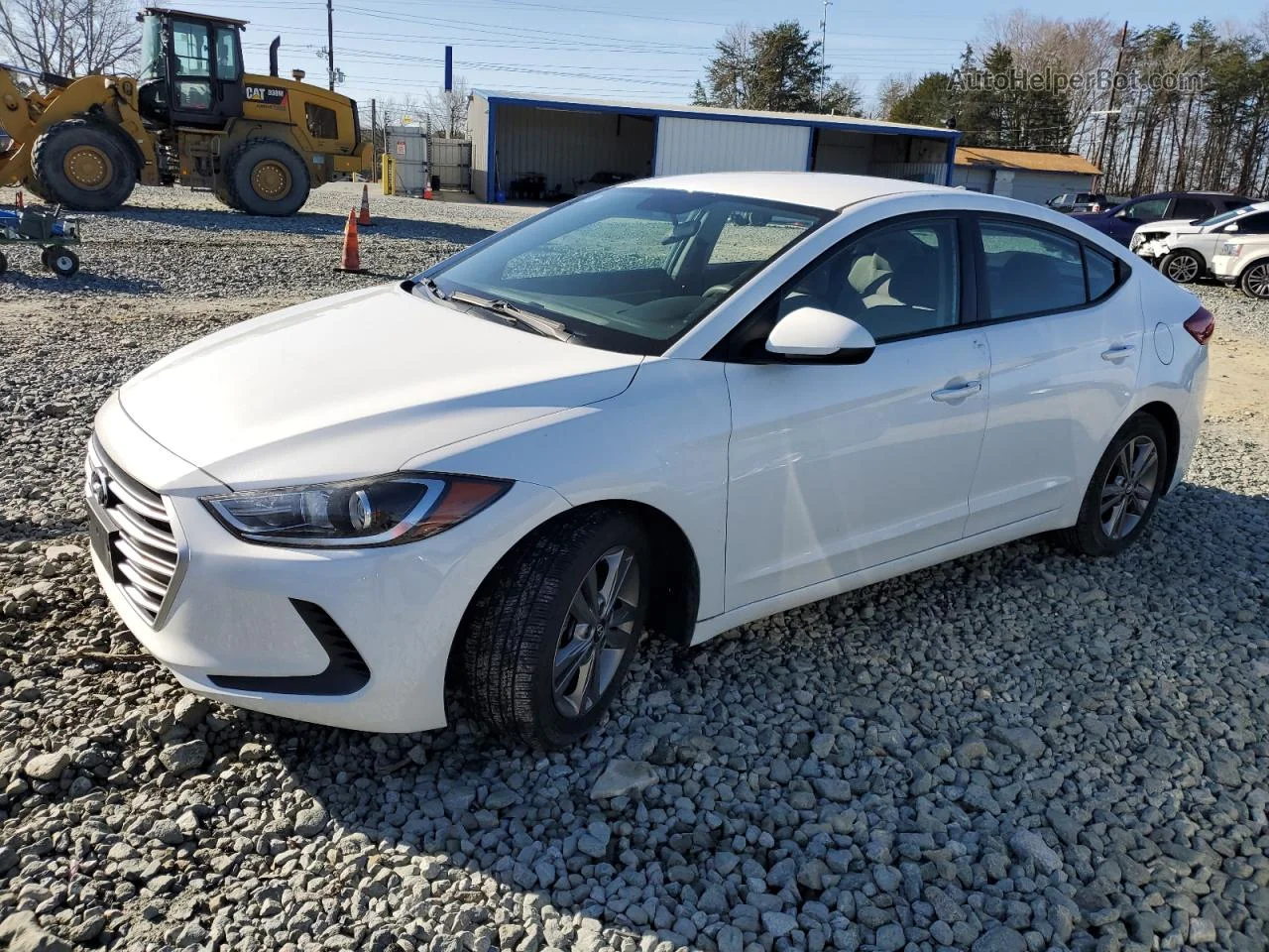 2017 Hyundai Elantra Se White vin: 5NPD84LFXHH128438