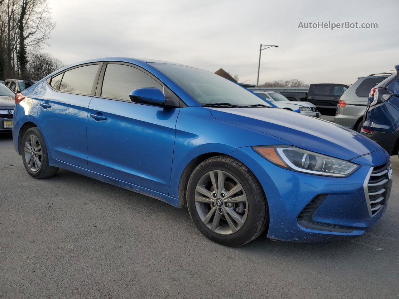 2017 Hyundai Elantra Se Синий vin: 5NPD84LFXHH129637