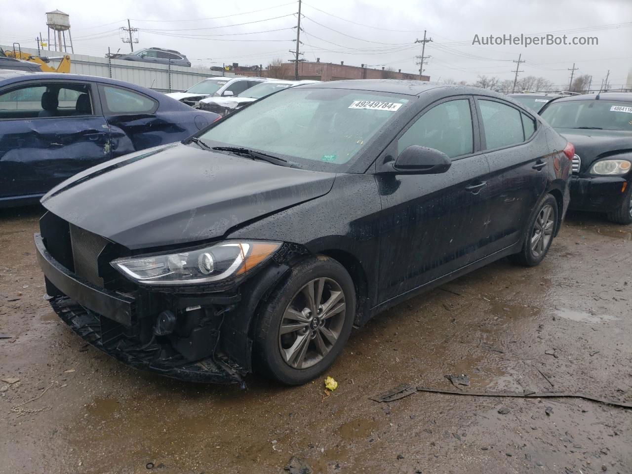 2017 Hyundai Elantra Se Черный vin: 5NPD84LFXHH158412