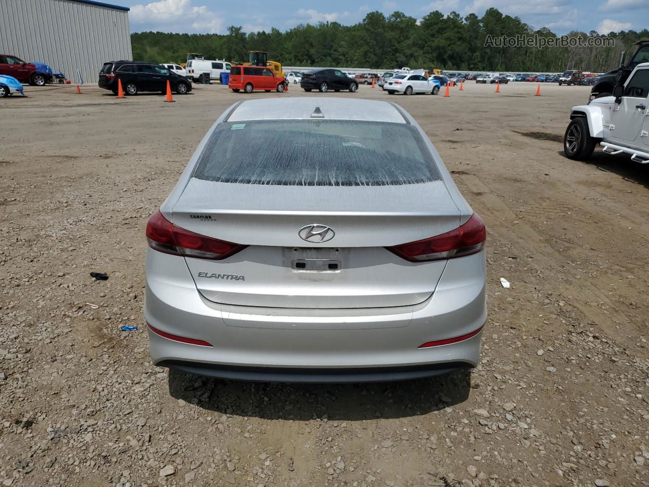 2018 Hyundai Elantra Sel Silver vin: 5NPD84LFXJH215231