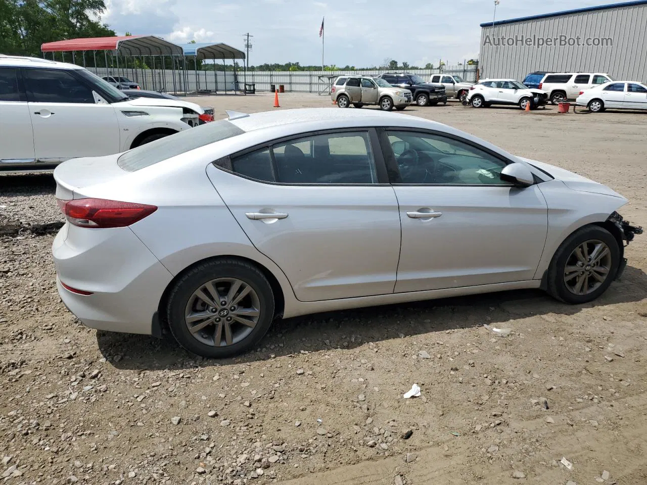 2018 Hyundai Elantra Sel Серебряный vin: 5NPD84LFXJH215231