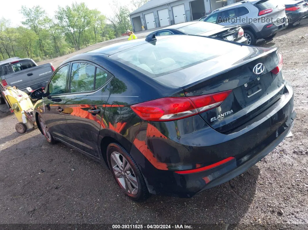 2018 Hyundai Elantra Value Edition Black vin: 5NPD84LFXJH219974