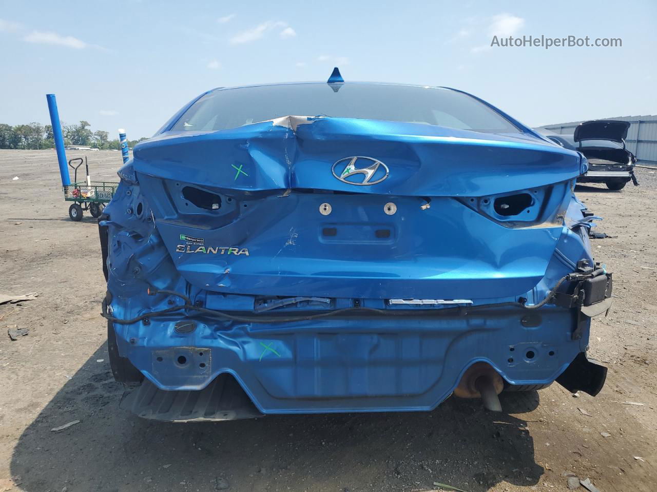 2018 Hyundai Elantra Sel Синий vin: 5NPD84LFXJH231249